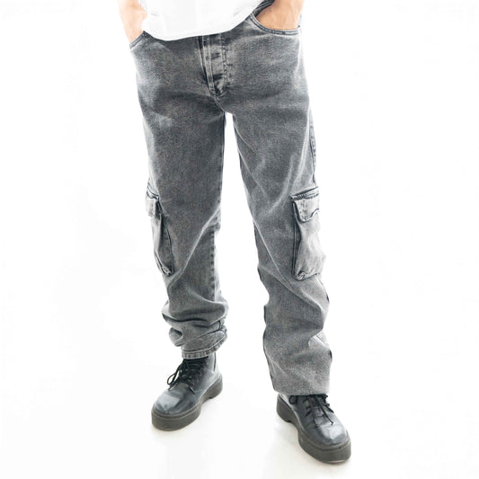 PANTALON CARGO  GRIS HUMO