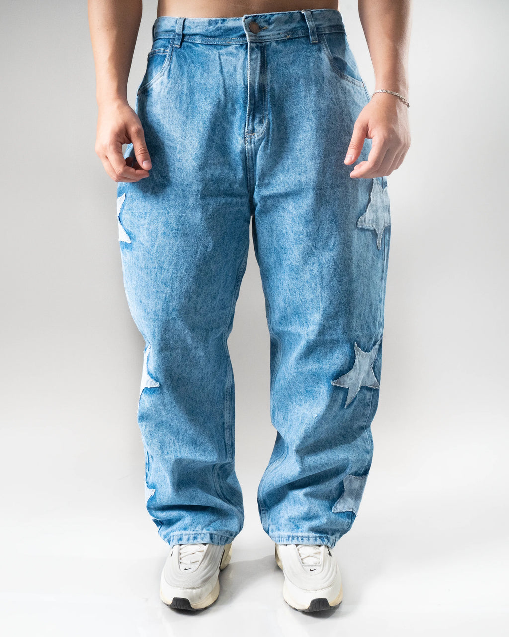 JEANS ESTRELLAS AZUL JASPE