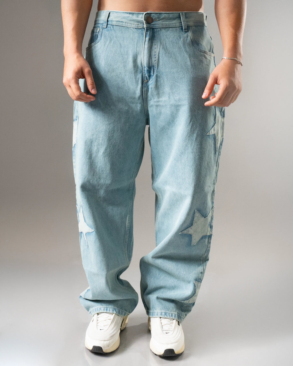 JEANS ESTRELLAS AZUL CLARO