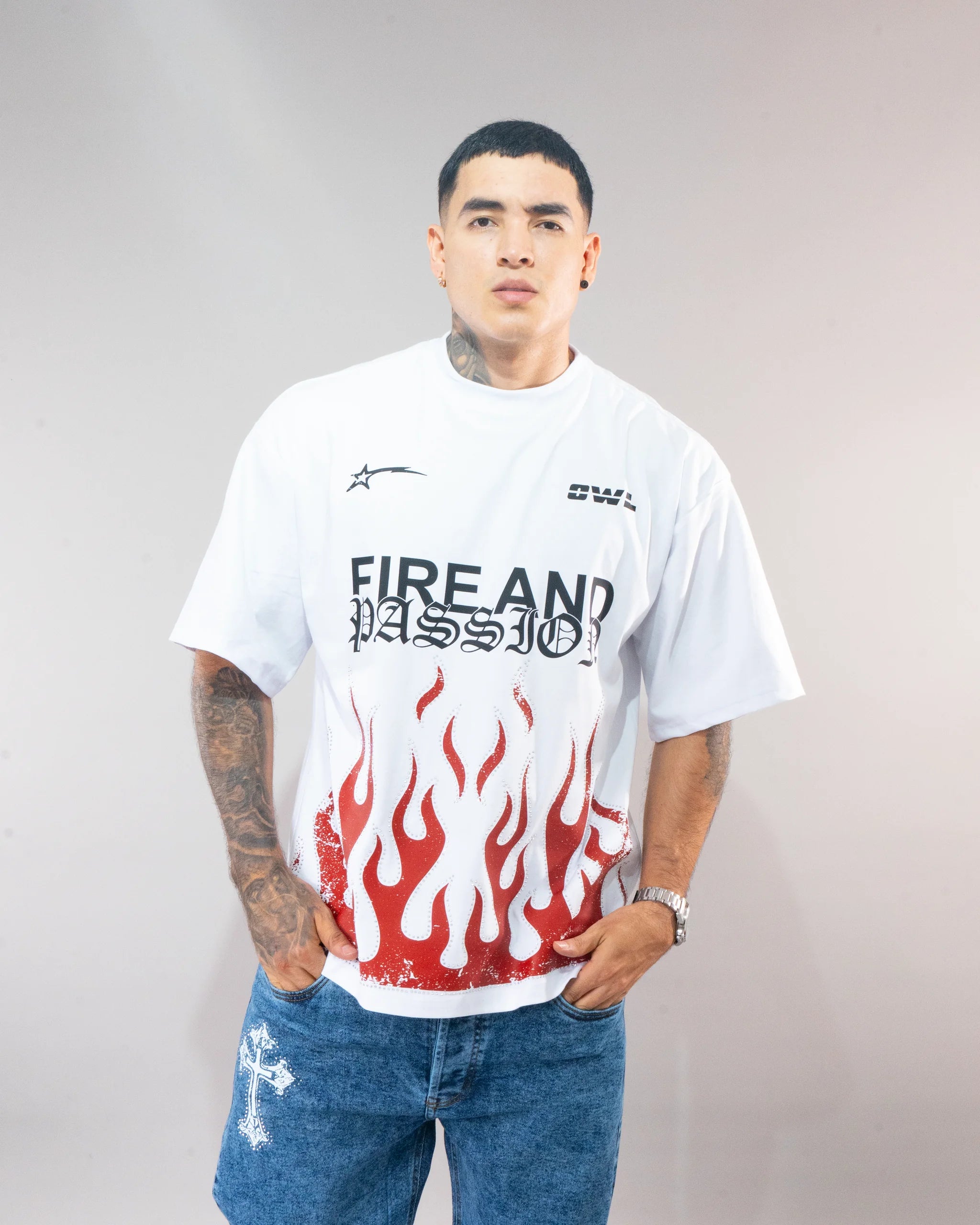 CAMISETA FIRE AND PASSION