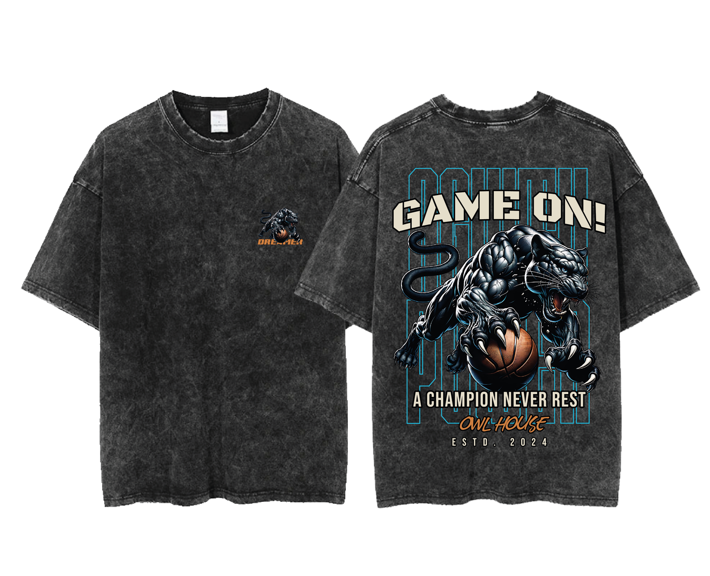 camiseta GAME ON ACID WASH