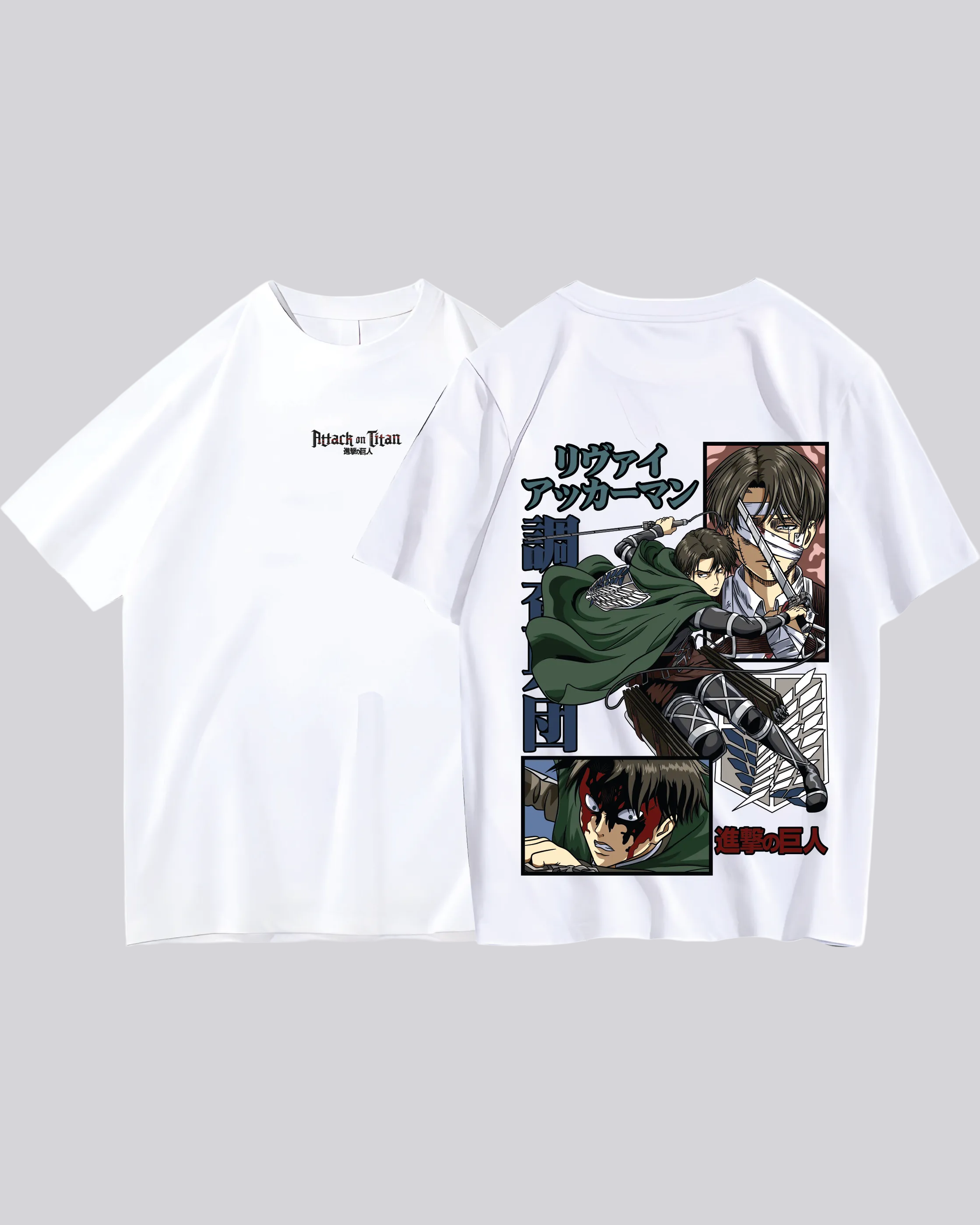 camiseta   attack on titan Levi