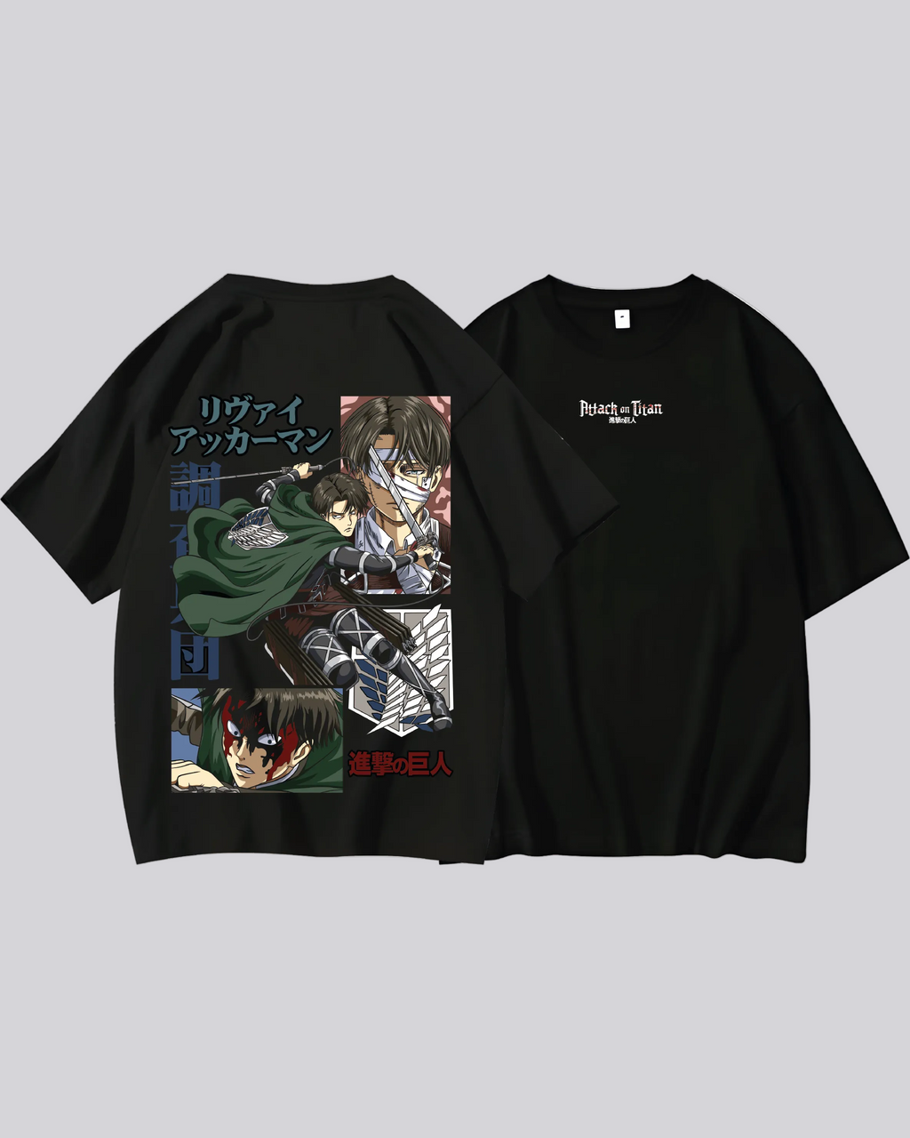 camiseta   attack on titan Levi
