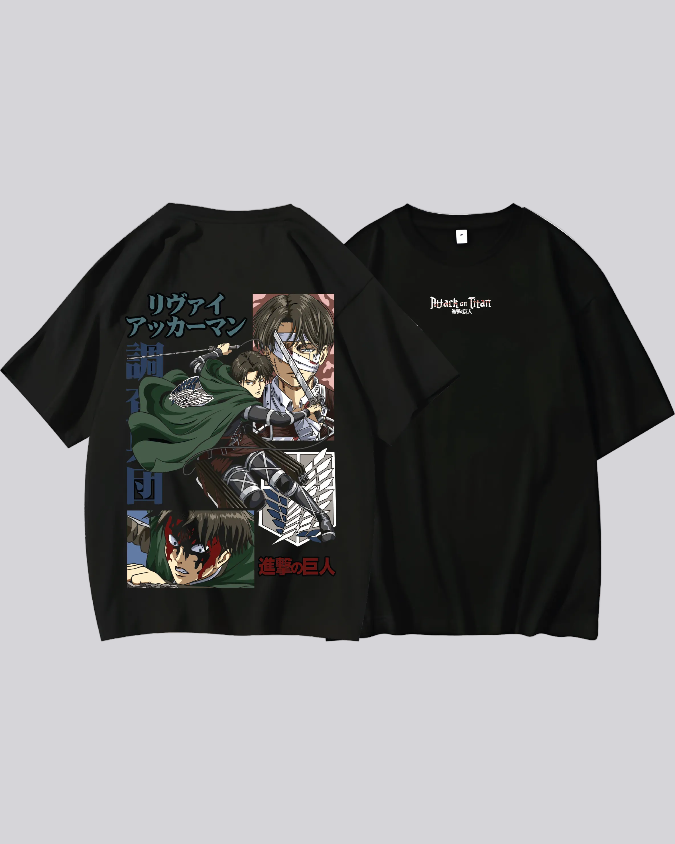 camiseta   attack on titan Levi