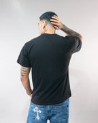 CAMISETA OWL ESSENTIAL NEGRO - horma clasica espalda