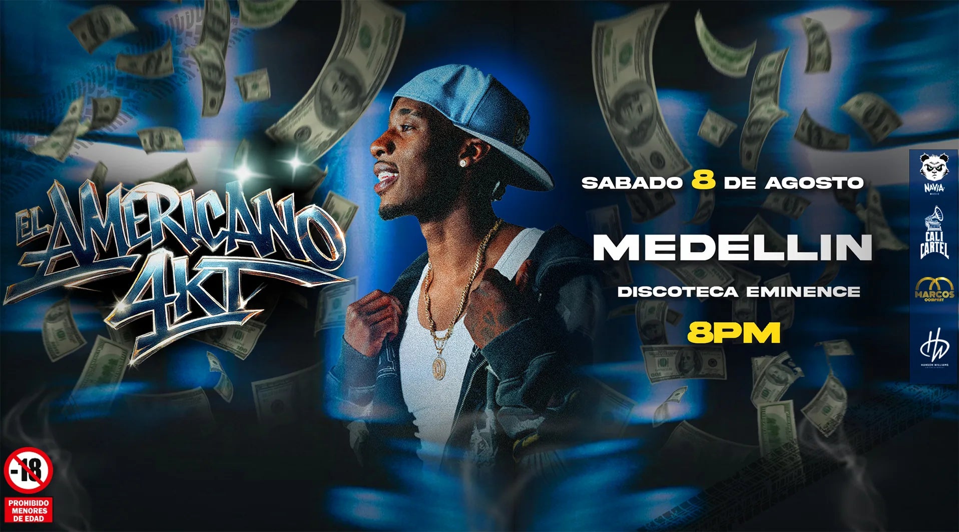 El Americano 4K en Medellin - banner del evento