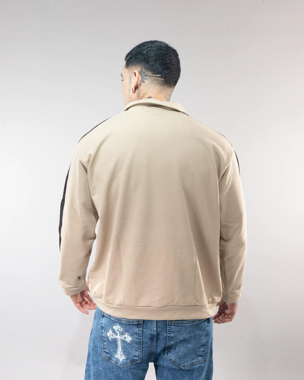 SACO DELUXE BEIGE - Beige/Negro