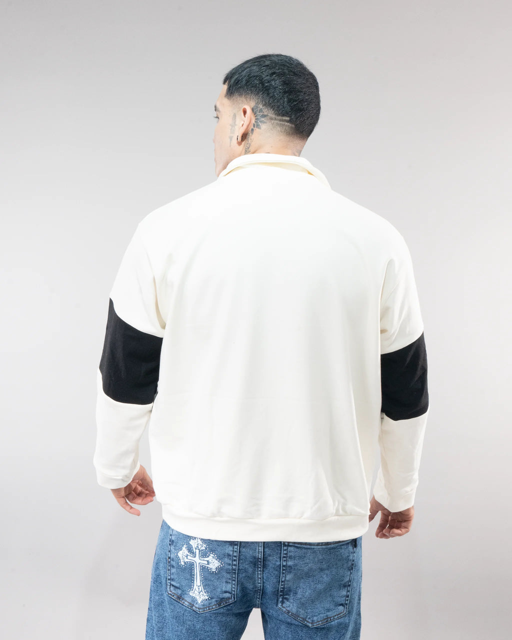 SACO DELUXE BLANCO - Blanco/Negro