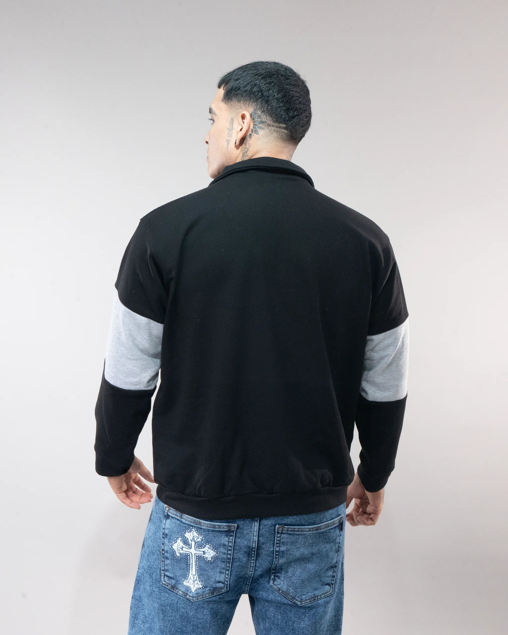 SACO DELUXE NEGRO - Negro/Gris